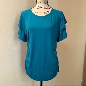 NWT Grace Karin Turquoise Short Sleeve Top